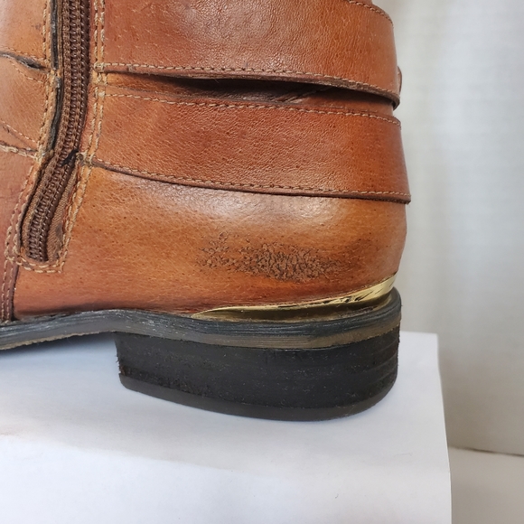 Steve Madden Avilla Brown Leather Riding Boots - Picture 11 of 15